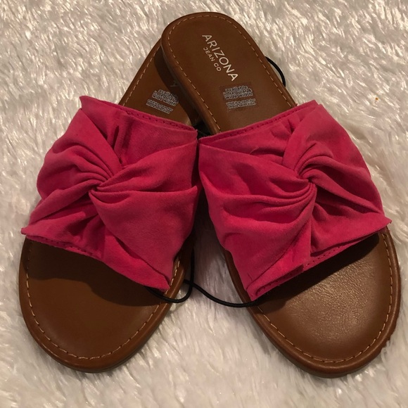 Arizona Jean Company Shoes - Arizona Jeans Co pink slip on sandals